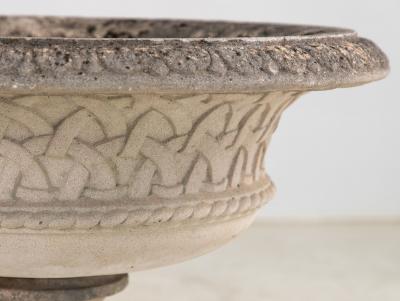Reconstituted Stone Celtic Urn or Planter England Late 20th C 