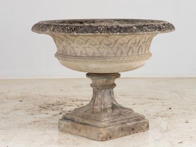 Reconstituted Stone Celtic Urn or Planter England Late 20th C 
