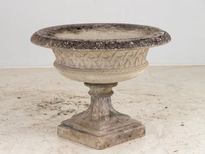 Reconstituted Stone Celtic Urn or Planter England Late 20th C 