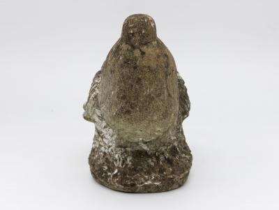 Reconstituted Stone Dove Garden Ornament English Mid 20th C 