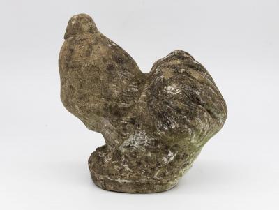 Reconstituted Stone Dove Garden Ornament English Mid 20th C 