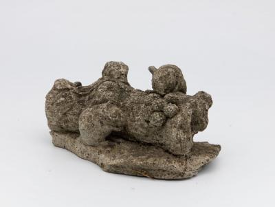 Reconstituted Stone Family of Mice Garden Ornament England 20th C 
