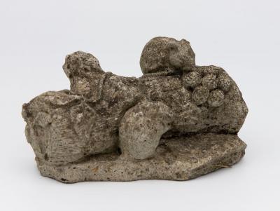 Reconstituted Stone Family of Mice Garden Ornament England 20th C 