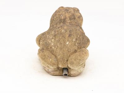 Reconstituted Stone Frog Fountain Garden Ornament 20th Century