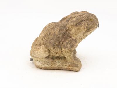 Reconstituted Stone Frog Fountain Garden Ornament 20th Century
