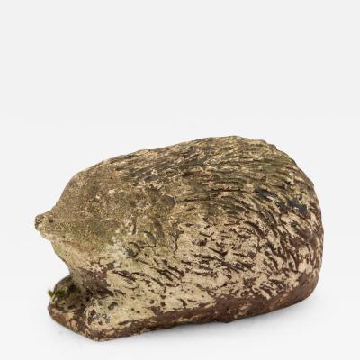 Reconstituted Stone Hedgehog Garden Ornament 20th Century