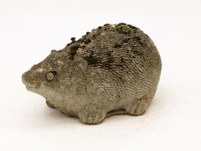 Reconstituted Stone Hedgehog Garden Ornament 20th Century