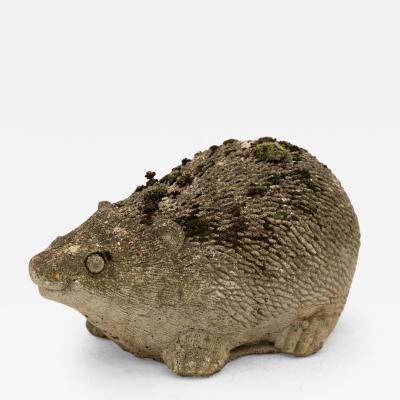 Reconstituted Stone Hedgehog Garden Ornament 20th Century