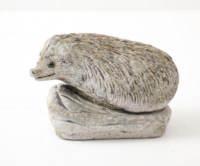 Reconstituted Stone Hedgehog Garden Ornament 20th Century