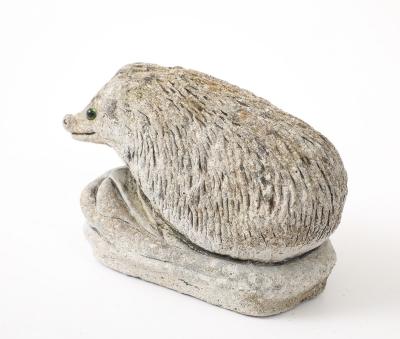 Reconstituted Stone Hedgehog Garden Ornament 20th Century