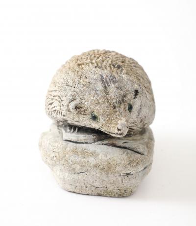 Reconstituted Stone Hedgehog Garden Ornament 20th Century