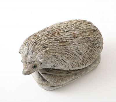Reconstituted Stone Hedgehog Garden Ornament 20th Century