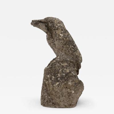 Reconstituted Stone Raven English Mid 20th C 