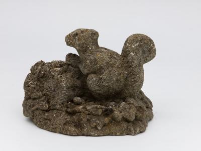 Reconstituted Stone Squirrel Garden Ornament 20th Century