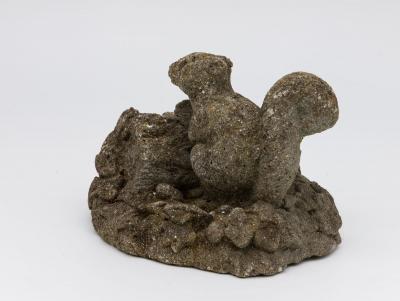 Reconstituted Stone Squirrel Garden Ornament 20th Century