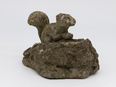 Reconstituted Stone Squirrel Garden Ornament 20th Century