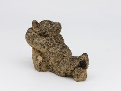 Reconstituted Stone Teddy Bear Garden Ornament England 20th Century