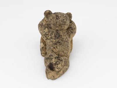 Reconstituted Stone Teddy Bear Garden Ornament England 20th Century