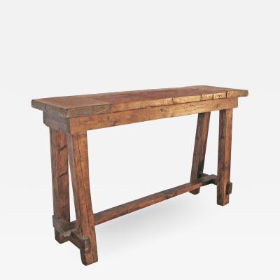 Recovered Argentine Wood Console Table by Costantini Alberto