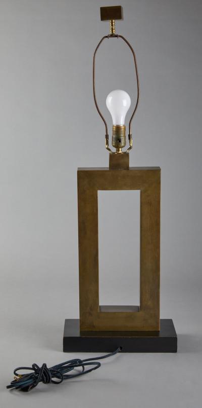 Rectangular Bronze Lamp