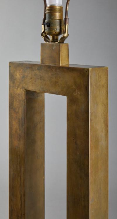 Rectangular Bronze Lamp