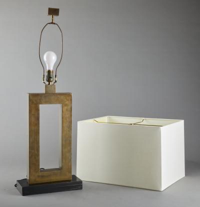 Rectangular Bronze Lamp