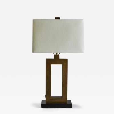 Rectangular Bronze Lamp