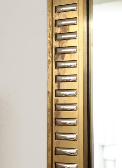 Rectangular Bronze Mirror with Mirrored Inserts in the Neoclassic Manner
