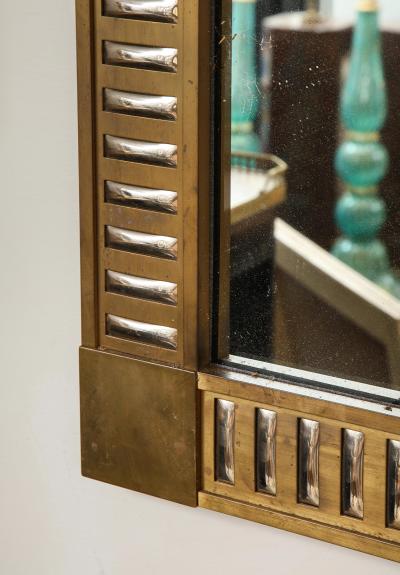 Rectangular Bronze Mirror with Mirrored Inserts in the Neoclassic Manner