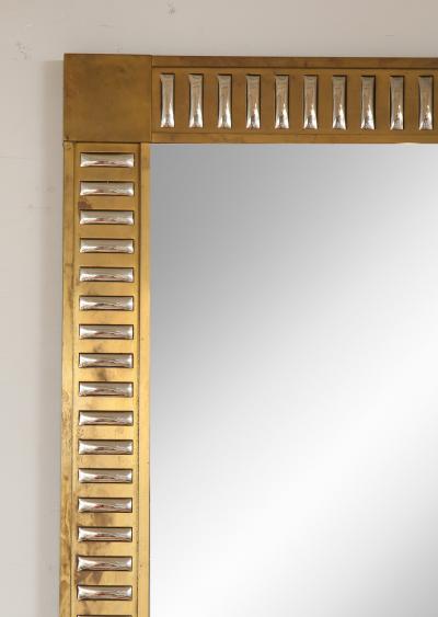 Rectangular Bronze Mirror with Mirrored Inserts in the Neoclassic Manner