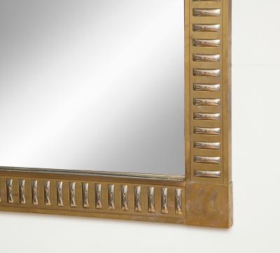 Rectangular Bronze Mirror with Mirrored Inserts in the Neoclassic Manner