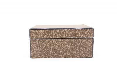 Rectangular Brown Shagreen Box