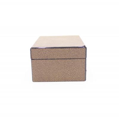 Rectangular Brown Shagreen Box