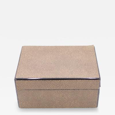 Rectangular Brown Shagreen Box