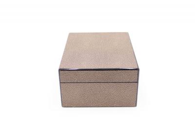 Rectangular Brown Shagreen Box