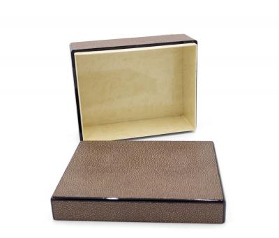 Rectangular Brown Shagreen Box