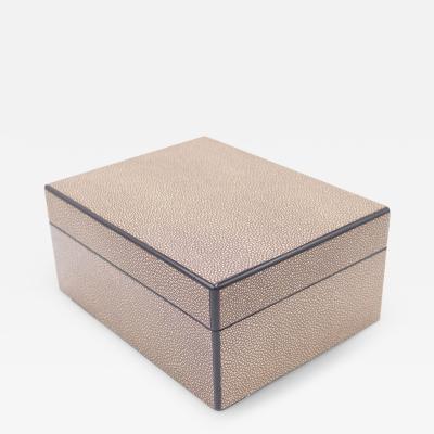 Rectangular Brown Shagreen Box