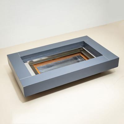 Rectangular Coffee Table attributed to Alain Delon for Maison Jansen France