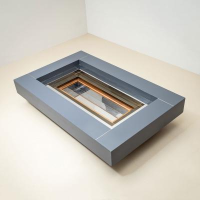 Rectangular Coffee Table attributed to Alain Delon for Maison Jansen France