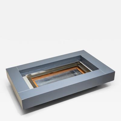 Rectangular Coffee Table attributed to Alain Delon for Maison Jansen France