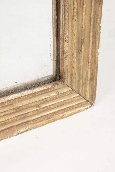 Rectangular French Fluted Giltwood Mirror