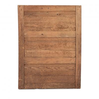 Rectangular French Fluted Giltwood Mirror