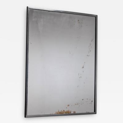 Rectangular Italian Nickel Mirror Italy 1950s