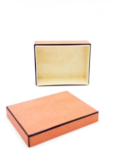 Rectangular Orange Shagreen Box