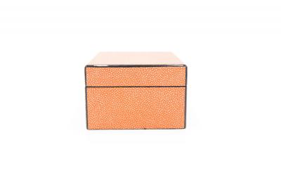Rectangular Orange Shagreen Box