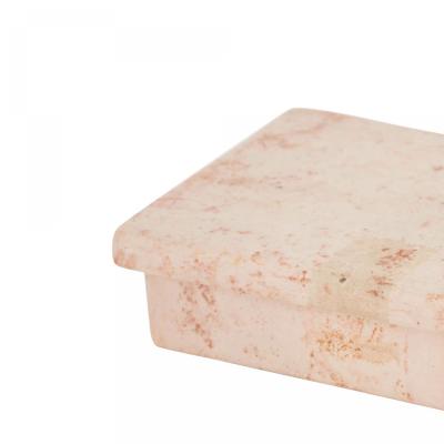 Rectangular Pink Marble Box