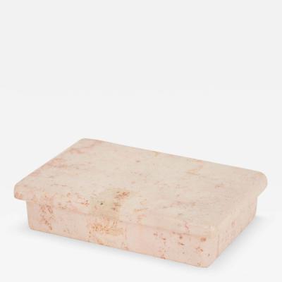 Rectangular Pink Marble Box