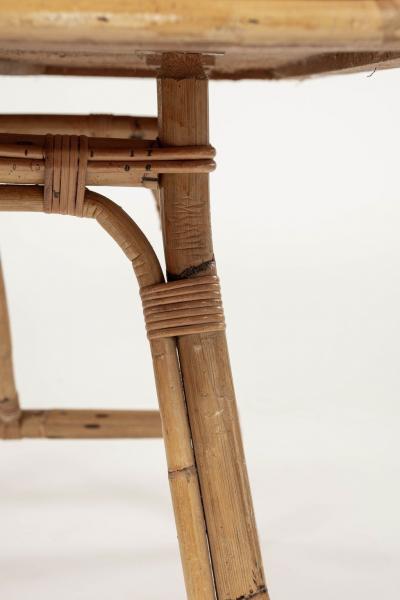 Rectangular Shaped Top Rattan Dining Table