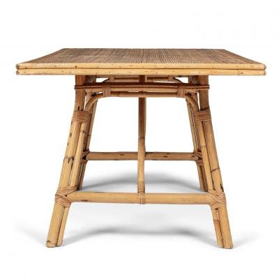 Rectangular Shaped Top Rattan Dining Table