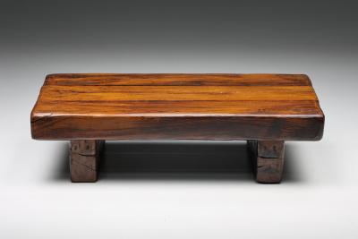 Rectangular Wabi Sabi Rustic Coffee Table 1950s